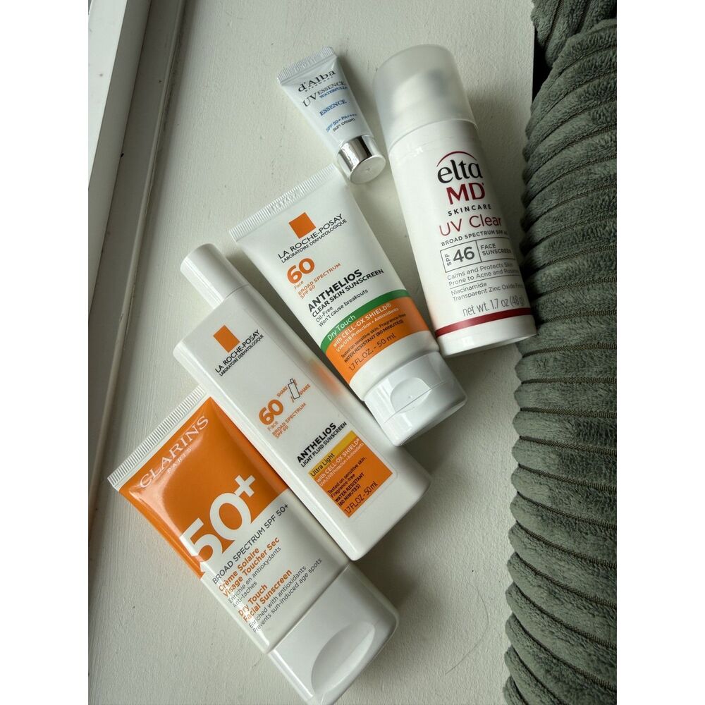 SUNSCREEN LOT la roche-posay Clarinis elta md d'alba SPF summer skincare